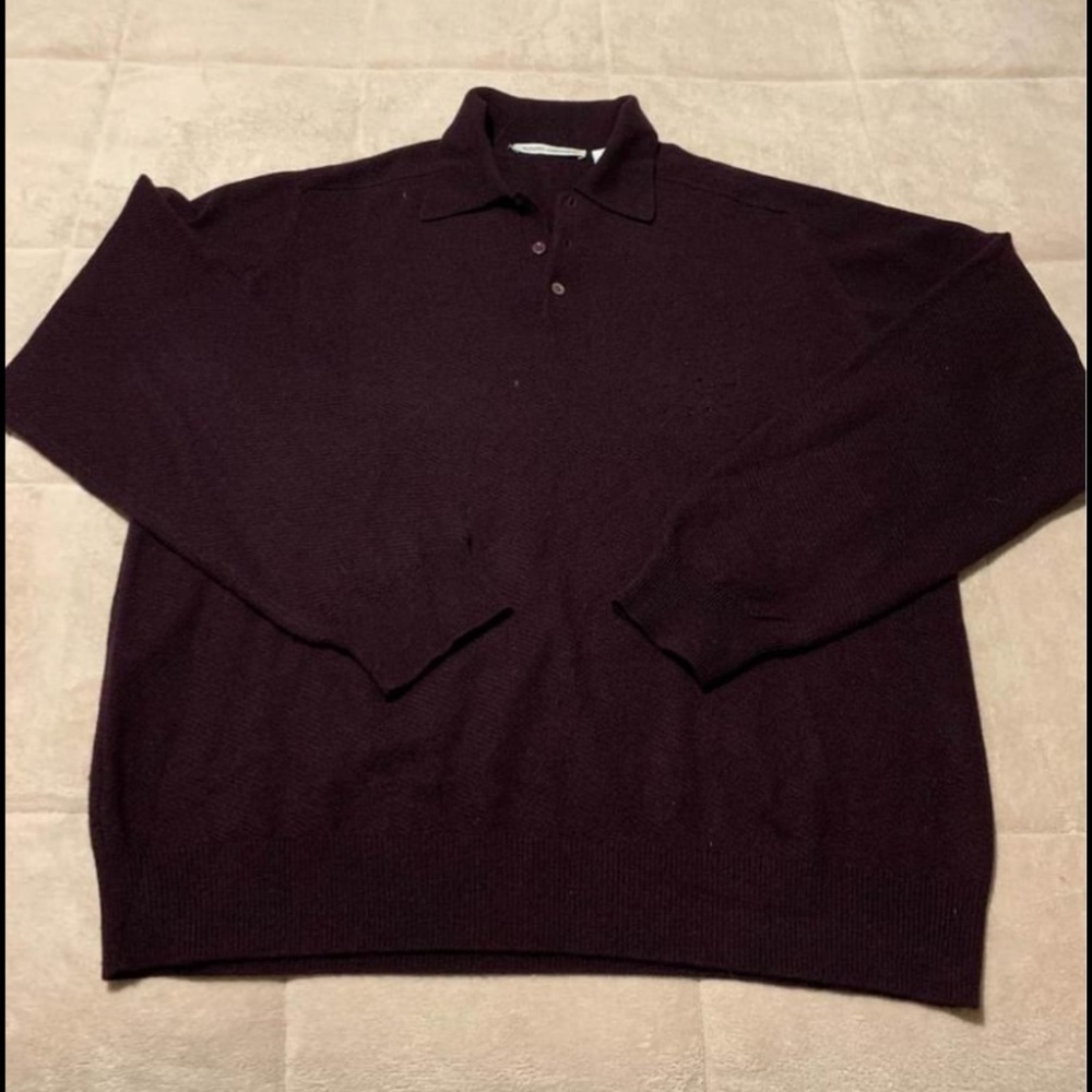 Cashmere polo sweater
